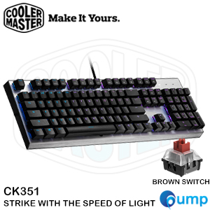 Cooler Master CK351 RGB Mechanical Keyboard - Brown Switch