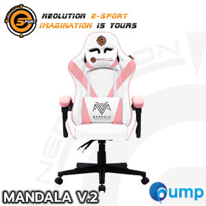 Neolution E-sport Mandala Gaming Chair - White Pink V.2