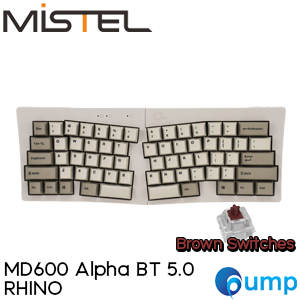 Mistel MD600 Alpha BT 5.0 Mechnical Keyboard - Rhino - ENG - Gateron Brown Sw