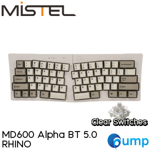 Mistel MD600 Alpha BT 5.0 Mechnical Keyboard - Rhino - ENG - Gateron Clear Sw