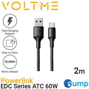 VOLTME EDC ATC 3A 60W - Black [2.0M] - สายชาร์จ