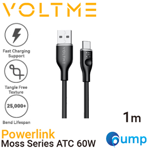 VOLTME MOSS ATC 3A 60W - Black [1.0M] - สายชาร์จ