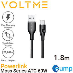 VOLTME MOSS ATC 3A 60W - Black [1.8M] - สายชาร์จ