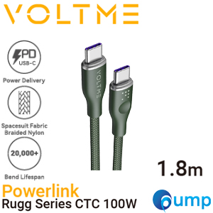 VOLTME RUGG CTC 5V 100W - Green [1.8M] - สายชาร์จ