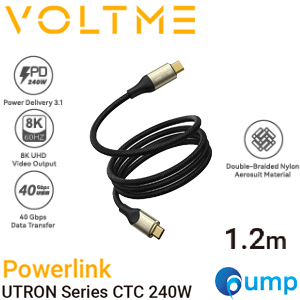 VOLTME UTRON CTC 5A 240W - Black [1.2M] - สายชาร์จ