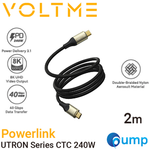 VOLTME UTRON CTC 5A 240W - Black [2.0M] - สายชาร์จ