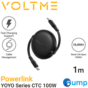 VOLTME YOYO CTC 5A 100W - Black [1.0M] - สายชาร์จ