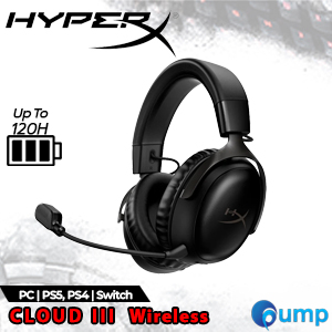 HyperX Cloud III Wireless Gaming Headset - Black 