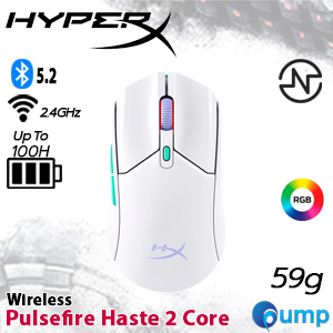 HyperX Pulsefire Haste 2 Core Wireless Gaming Mouse - White