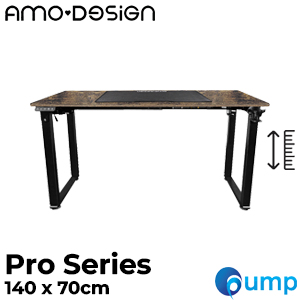 Amo Design Pro Series Adjustable Desk - Antique Wood - 1.4m - โต๊ะปรับระดับไฟฟ้า 2 มอเตอร์