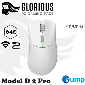 Glorious Model D 2 Pro Wireless - White - 4K/8KHz Edition