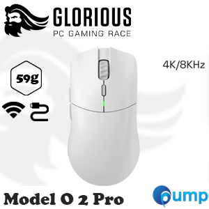 Glorious Model O 2 Pro Wireless - White - 4K/8KHz Edition