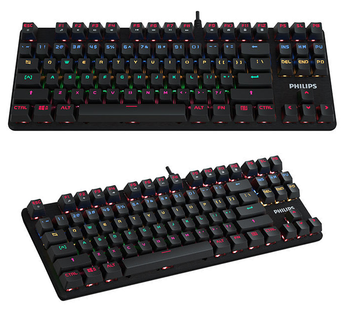 philips spk8901 mechanical gaming keyboard